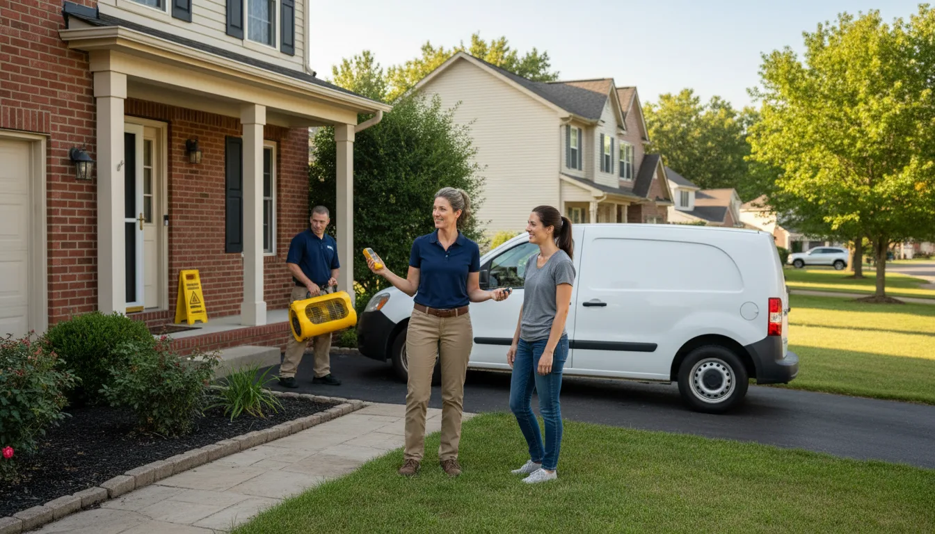 Water restoration image for Dehumidification And Cleanup Services in Plessis, NY